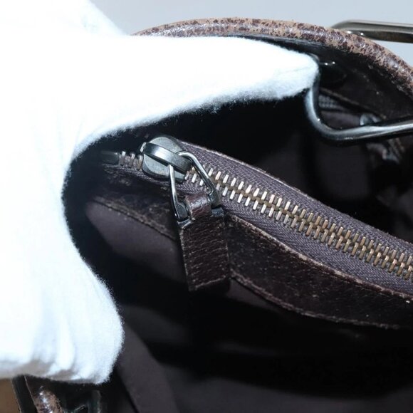 GUCCI GG Canvas Hand Bag Beige Gold 121023 Auth 135055 - Picture 12 of 16
